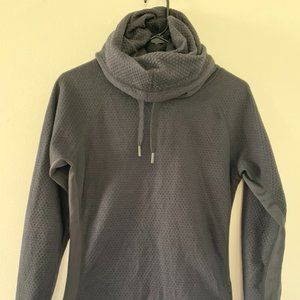 NIKE Funnel Neck Hoodie Fleece Hoodie Black Size S